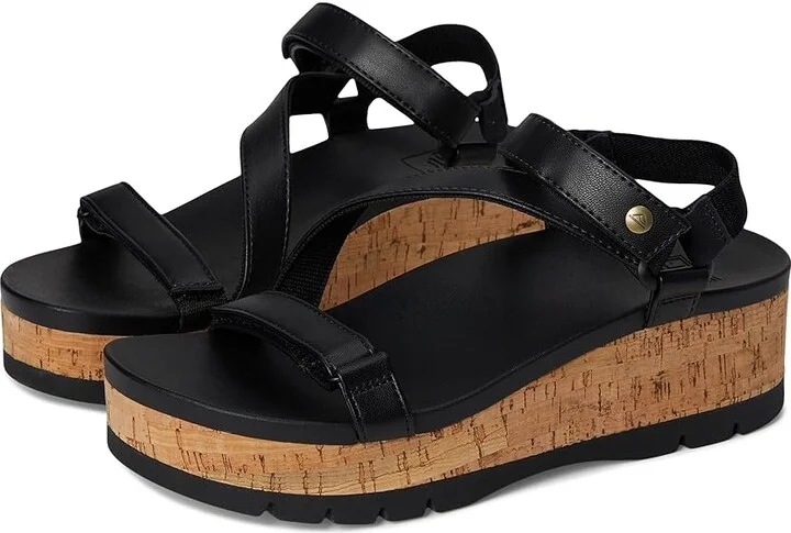 Reef Vista Higher Luna Women's Sandals Black Cork : 6 B - Medium