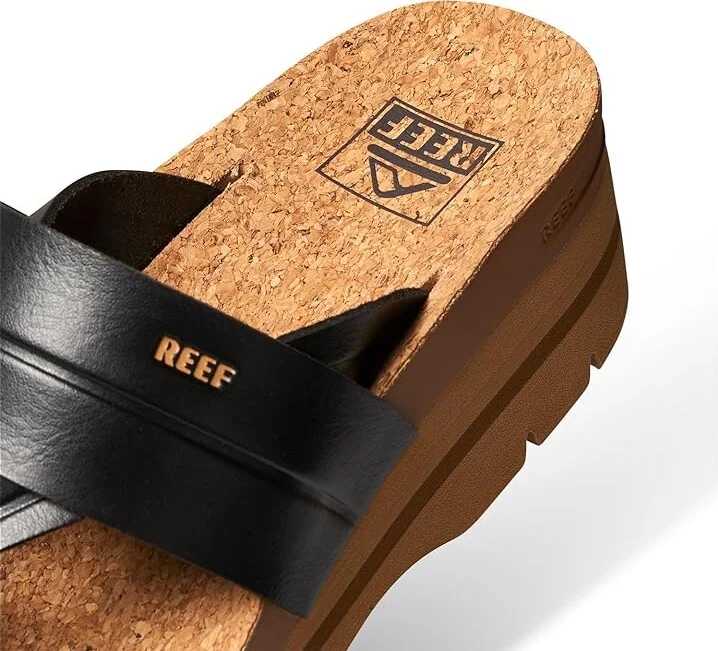 Reef Vista higher Savanah Women's Sandals Black/Tan : 7 M, Synthetic - Image 4