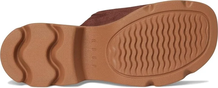 Reef Vista Luxe Evie Women's Wedge Shoes Brown/Black : 10 B - Medium, Suede - Image 3