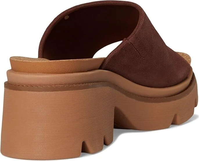 Reef Vista Luxe Evie Women's Wedge Shoes Brown/Black : 10 B - Medium, Suede - Image 4