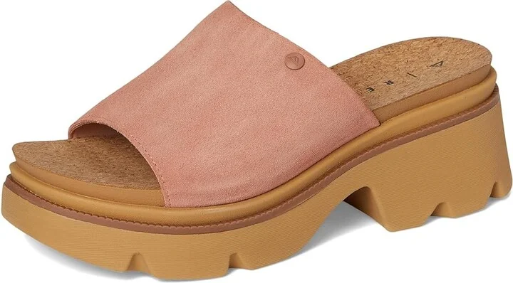 Reef Vista Luxe Evie Women's Wedge Shoes Mauve : 6 B - Medium, Suede - Image 5