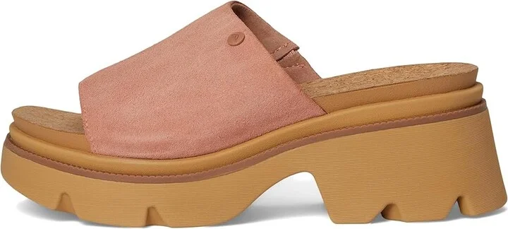 Reef Vista Luxe Evie Women's Wedge Shoes Mauve : 6 B - Medium, Suede - Image 6