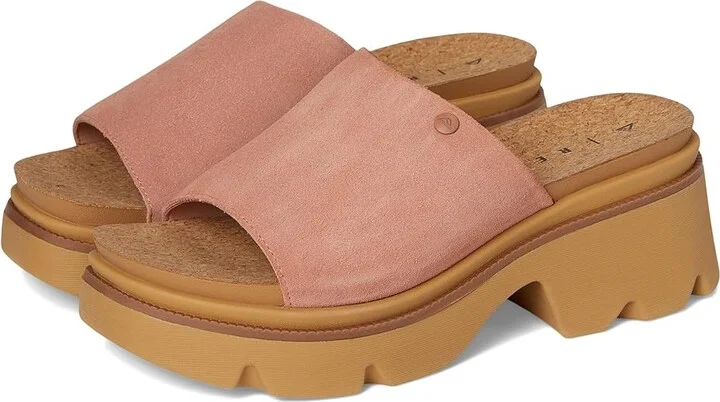 Reef Vista Luxe Evie Women's Wedge Shoes Mauve : 6 B - Medium, Suede