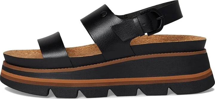 Reef Vista Luxe Liah Women's Wedge Shoes Black : 8 B - Medium - Image 6