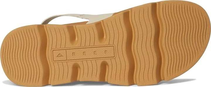 Reef Vista Luxe Liah Women's Wedge Shoes White/Tan : 9 B - Medium - Image 3