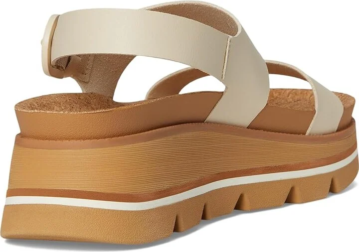 Reef Vista Luxe Liah Women's Wedge Shoes White/Tan : 9 B - Medium - Image 4
