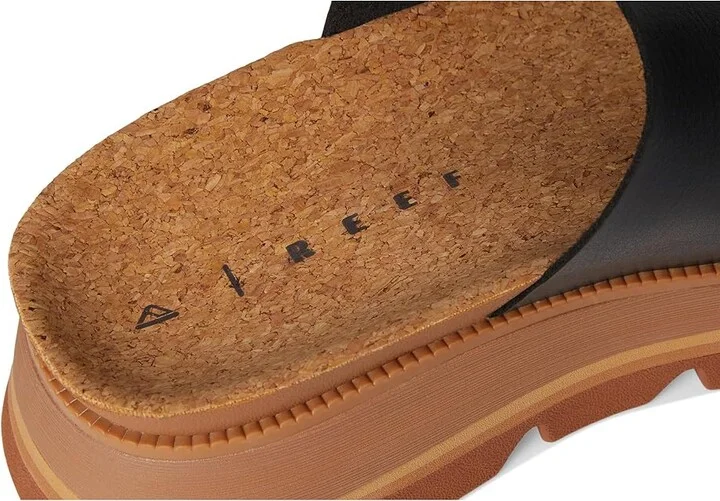 Reef Vista Luxe Siaa Women's Wedge Shoes Black/Tan : 5 B - Medium - Image 7