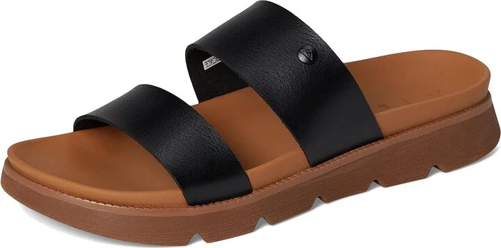 Reef Vista Luxe Thea Women's Wedge Shoes Black/Tan : 11 B - Medium - Image 5
