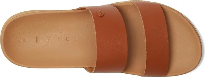 Reef Vista Luxe Thea Women's Wedge Shoes Leather Brown : 7 B - Medium - Image 2