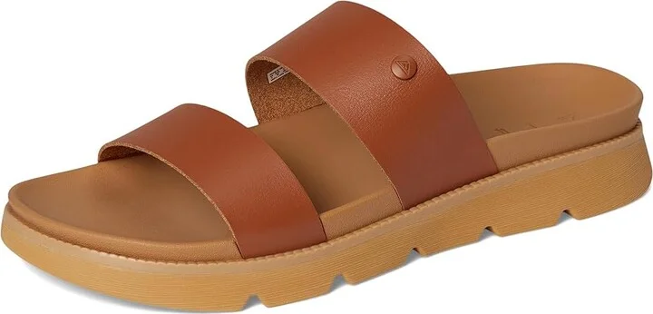 Reef Vista Luxe Thea Women's Wedge Shoes Leather Brown : 7 B - Medium - Image 5