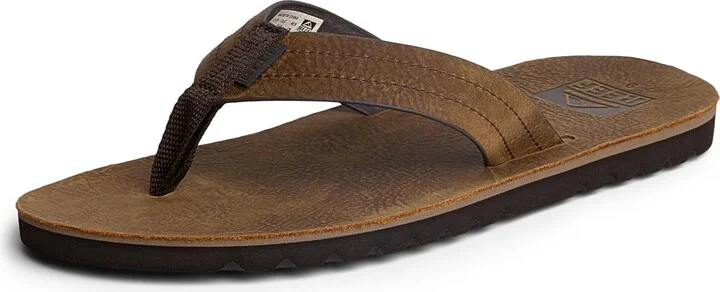 Reef Voyage LE Mens Full Grain Leather Flip Flop
