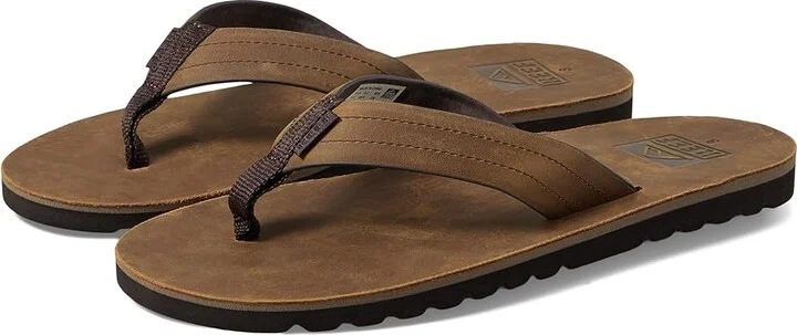 Reef Voyage LE Men's Sandals Dark Brown : 6 D - Medium, Leather