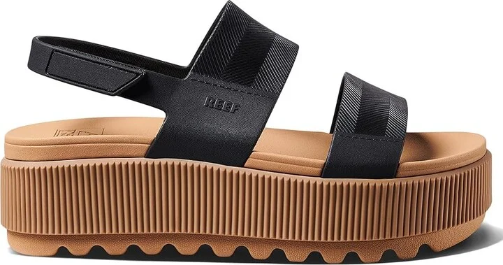 Reef Water Vista Higher Women's Shoes Black/Tan : 7 B - Medium, Synthetic - Image 4