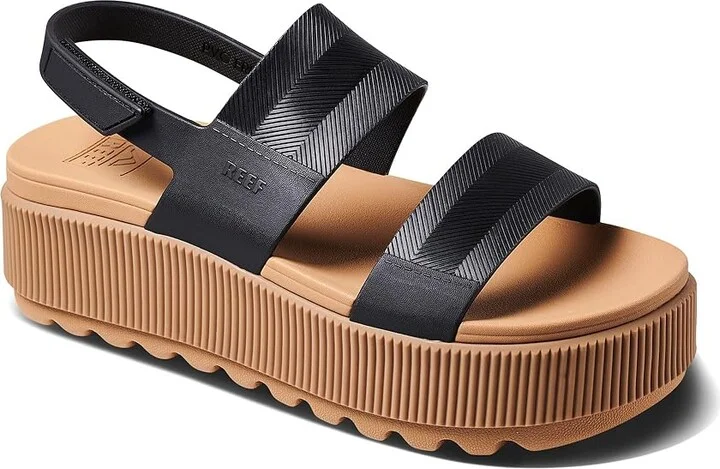 Reef Water Vista Higher Women's Shoes Black/Tan : 7 B - Medium, Synthetic