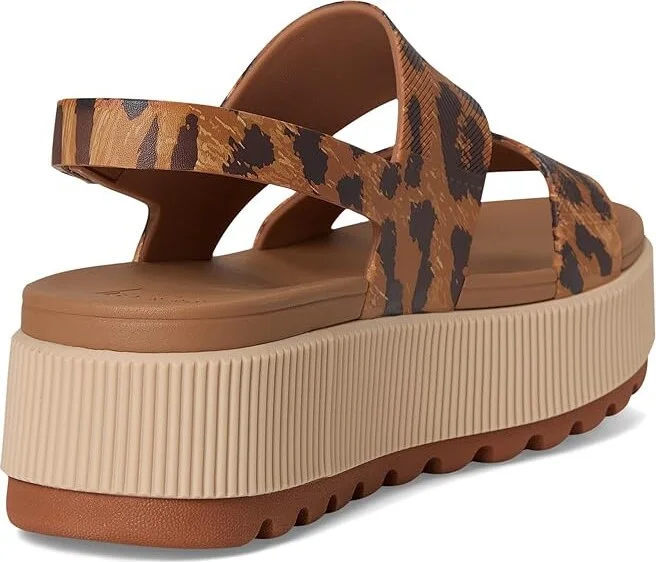 Reef Water Vista Higher Women's Shoes Leopard : 9 B - Medium, Synthetic - Image 4