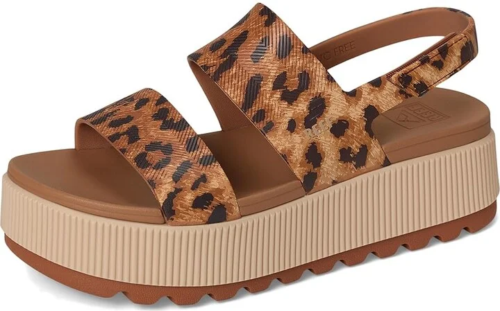 Reef Water Vista Higher Women's Shoes Leopard : 9 B - Medium, Synthetic - Image 5