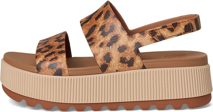 Reef Water Vista Higher Women's Shoes Leopard : 9 B - Medium, Synthetic - Image 6