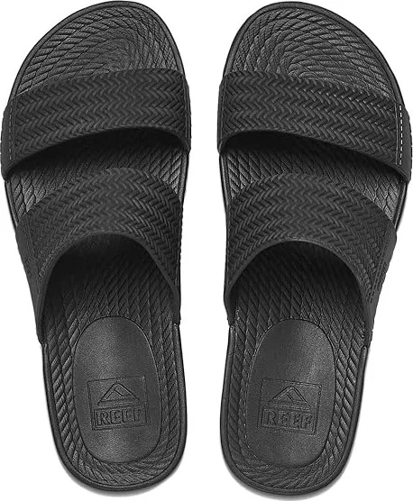 Reef Water Vista Slide Women's Shoes Black : 7 B - Medium, Synthetic - Image 2