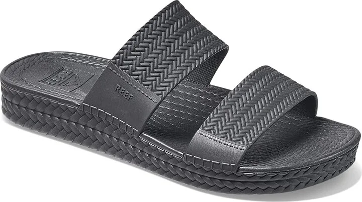 Reef Water Vista Slide Women's Shoes Black : 7 B - Medium, Synthetic