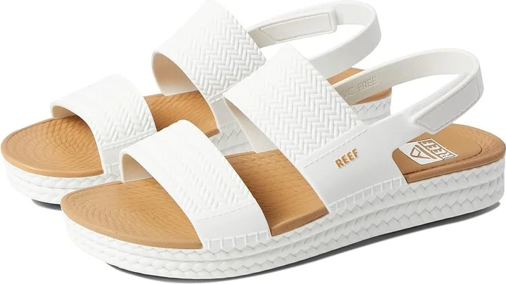 Reef Water Vista Women's Shoes White/Tan : 7 B - Medium, Synthetic