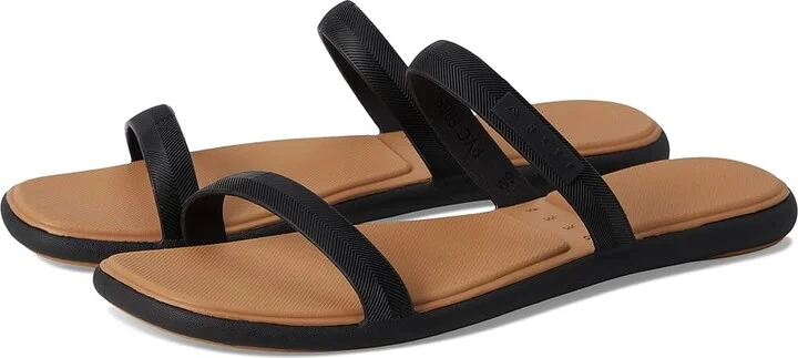 Reef Water Willow Marina Women's Sandals Black/Tan : 6 B - Medium, Synthetic