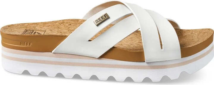 Reef Women's Cushion Bloom Slip-On Crisscross Platform Slide Sandals - Image 2