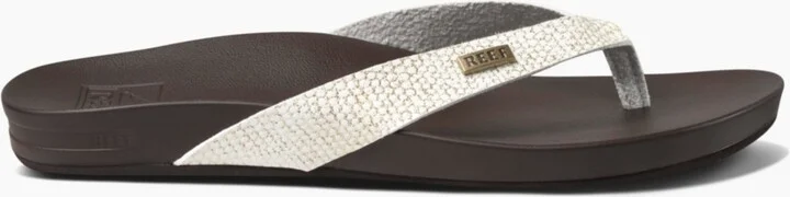 Reef Women's Cushion Court Flip-Flop Sandals - Tan, Champagne - Image 6