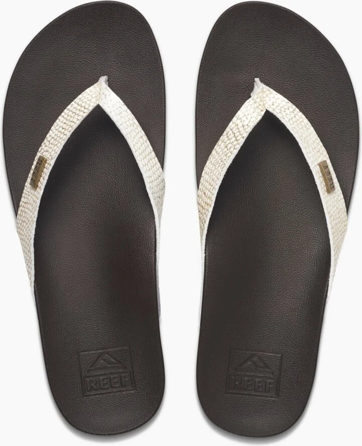Reef Women's Cushion Court Flip-Flop Sandals - Tan, Champagne - Image 7