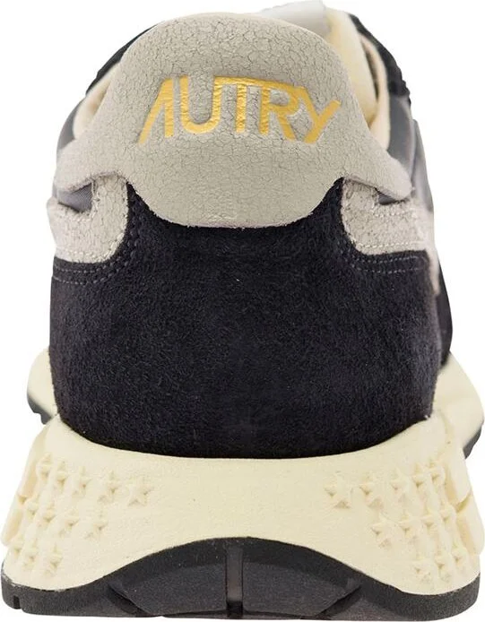 'Reel Wind' Black Low Top Sneakers With Logo Detail In Suede Man - Image 3