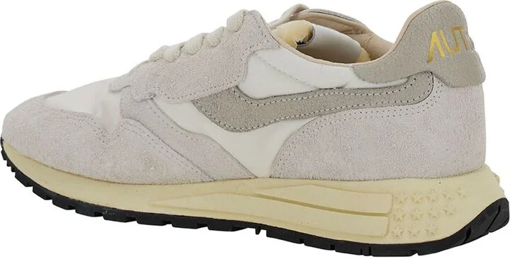 'Reelwind' Grey Low Top Sneakers With Logo Patch In Leather And Suede Woman - Image 2