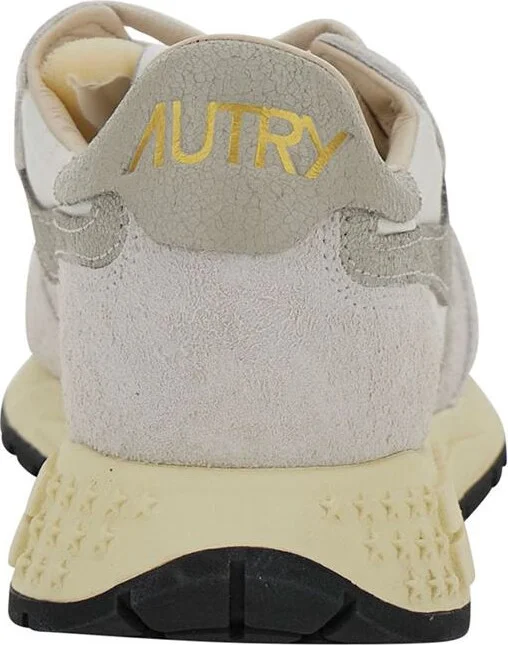 'Reelwind' Grey Low Top Sneakers With Logo Patch In Leather And Suede Woman - Image 3