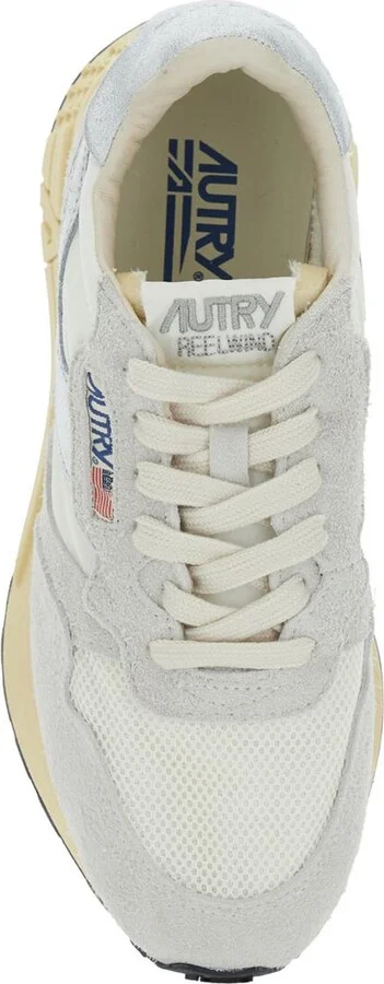 'Reelwind' Grey Low Top Sneakers With Logo Patch On Tongue And Side In Leather Blend Woman - Image 4