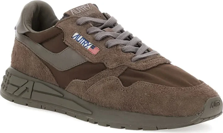 Reelwind logo-patch suede sneakers - Image 2