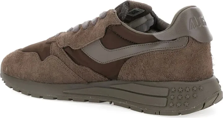 Reelwind logo-patch suede sneakers - Image 3