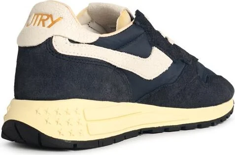 'reelwind Low' Dark Blue Nylon And Suede Sneakers - Image 3