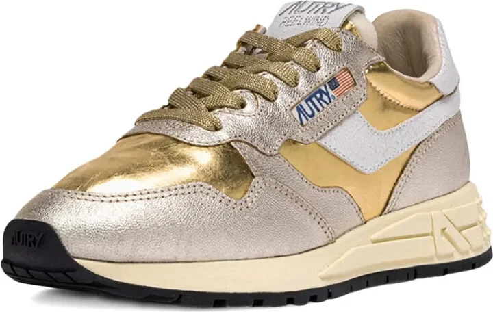 Reelwind Low metallic leather sneakers - Image 2