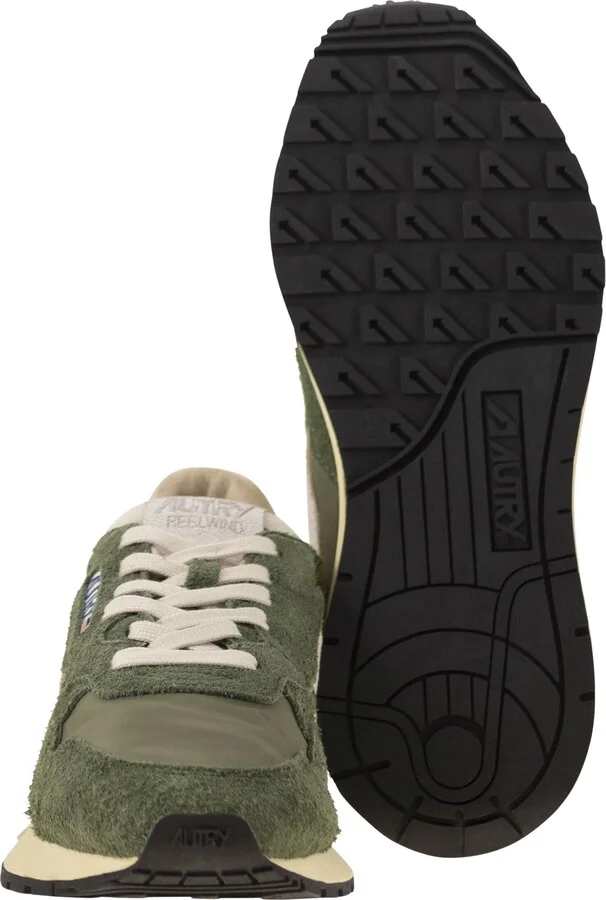 Reelwind - Low Sneakers In Nylon And Suede - Image 5