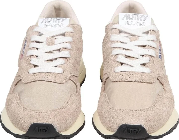 Reelwind Low Sneakers In Suede And Nylon Color Beige - Image 2