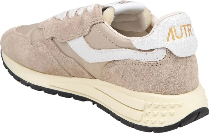 Reelwind Low Sneakers In Suede And Nylon Color Beige - Image 3