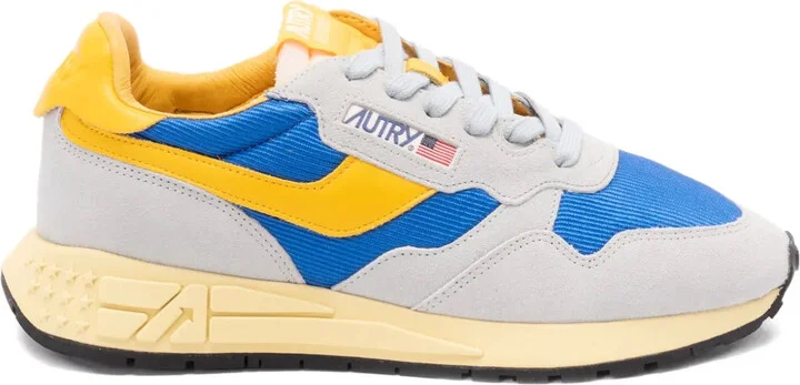Reelwind Low suede panelled sneakers
