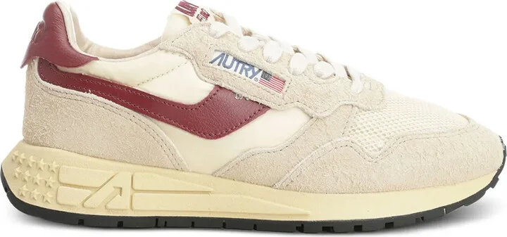 Reelwind mesh-panel suede sneakers