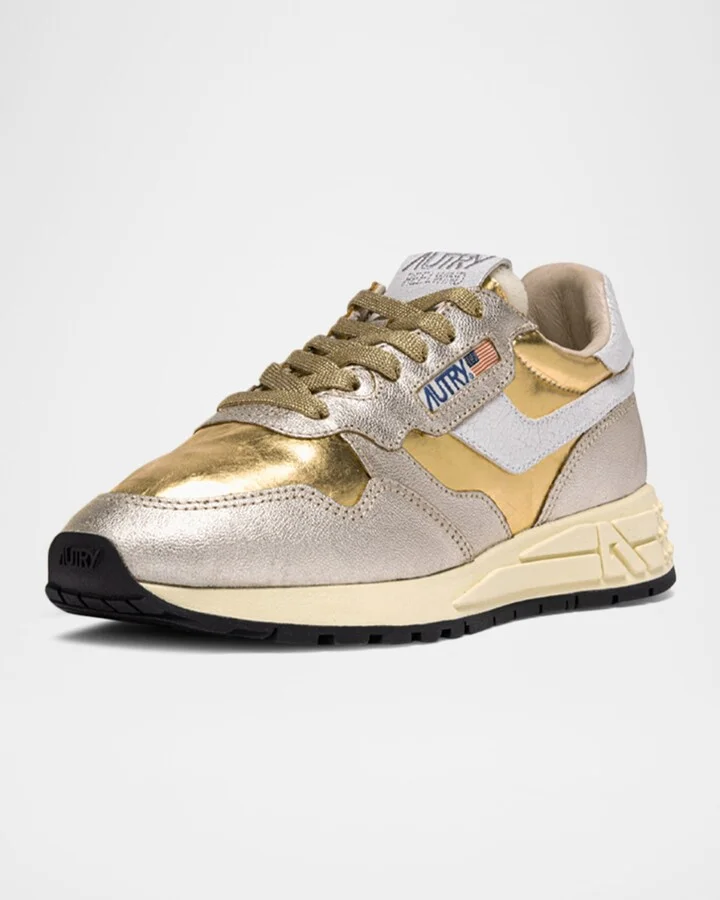 Reelwind Metallic Retro Trainer Sneakers - Image 2