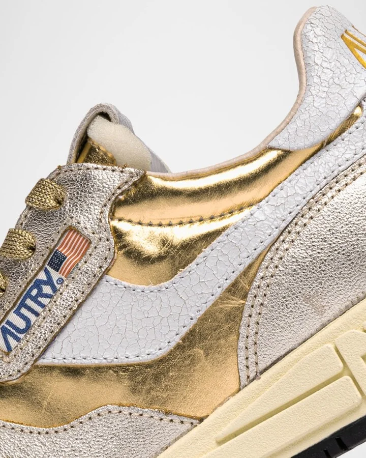 Reelwind Metallic Retro Trainer Sneakers - Image 5