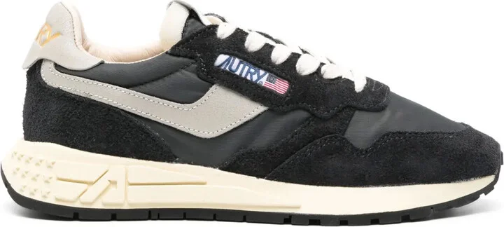 Reelwind panelled suede sneakers