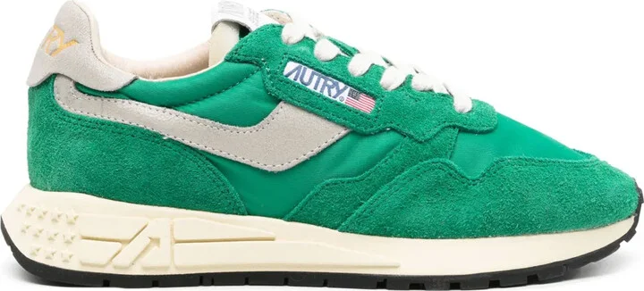 Reelwind panelled suede sneakers