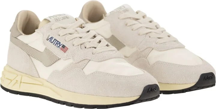 Reelwind - Suede And Technical Textile Trainer - Image 4