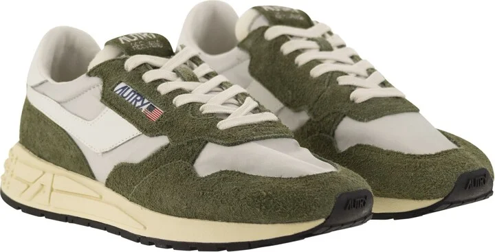 Reelwind - Suede And Technical Textile Trainer - Image 4