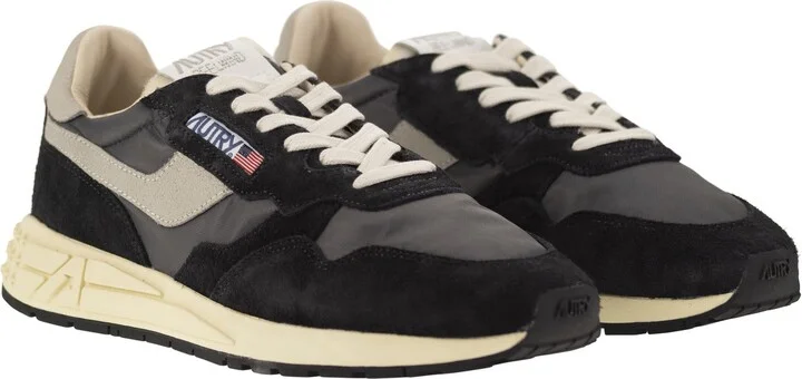 Reelwind - Suede And Technical Textile Trainer - Image 4