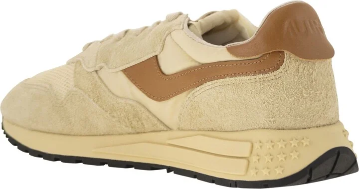 Reelwind - Suede And Technical Textile Trainer - Image 3