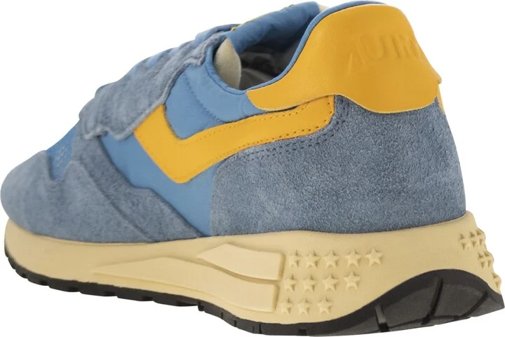 Reelwind - Suede And Technical Textile Trainer - Image 3